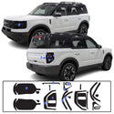 Full Headlight Taillight Precut Smoked PPF Tint Kit Film Overlay Fits Ford Bronco Sport 2021-2025