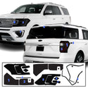 Full Headlight Taillight Precut Smoked Vinyl Tint Kit Film Overlay Fits Ford Expedition 2018-2021