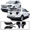 Full Headlight Taillight Precut Smoked PPF Tint Kit Film Overlay Fits Ford Explorer 2016-2019
