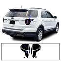 Full Headlight Taillight Precut Smoked PPF Tint Kit Film Overlay Fits Ford Explorer 2016-2019