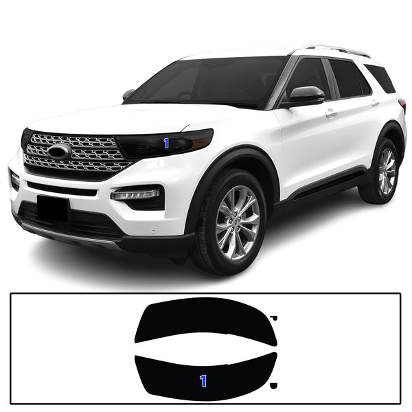 Full Headlight Taillight Precut Smoked PPF Tint Kit Film Overlay Fits Ford Explorer 2020-2024