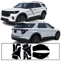 Fits Ford Explorer 2025-2026 Full Headlight Taillight Precut Smoked PPF Tint Kit Film Overlay