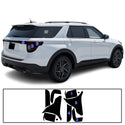 Fits Ford Explorer 2025-2026 Full Headlight Taillight Precut Smoked PPF Tint Kit Film Overlay