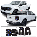 Full Headlight Taillight Precut Smoked PPF Tint Kit Film Overlay Fits Ford Maverick 2022-2025