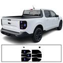 Full Headlight Taillight Precut Smoked PPF Tint Kit Film Overlay Fits Ford Maverick 2022-2025