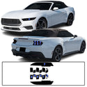 Full Headlight Taillight Precut Smoked PPF Tint Kit Film Overlay Fits Ford Mustang 2024-2026