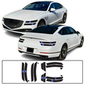 Full Headlight Taillight Precut Smoked PPF Tint Kit Film Overlay Fits Genesis G80 2022-2025