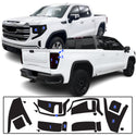 Full Headlight Taillight Precut Smoked PPF Tint Kit Film Overlay Fits GMC Sierra 2022-2025