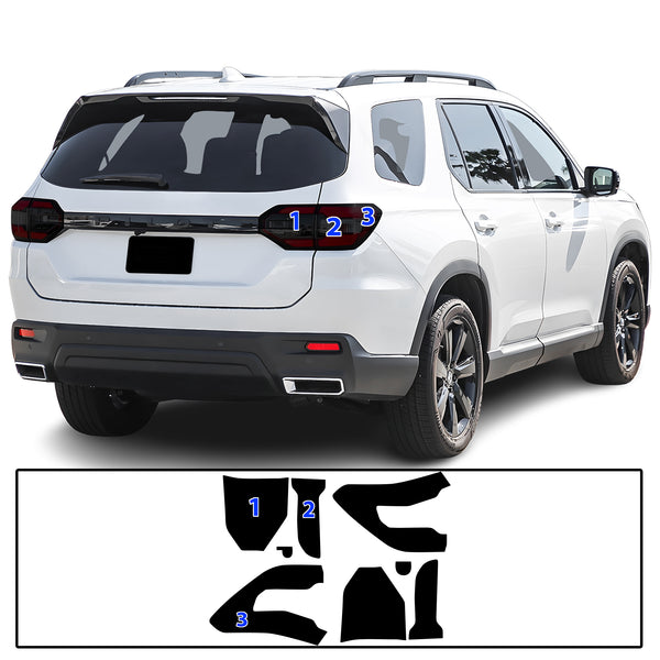 Full Headlight Taillight Precut Smoked PPF Tint Kit Film Overlay Fits Honda Pilot 2023-2025