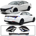 Full Headlight Taillight Precut Smoked PPF Tint Kit Film Overlay Fits Hyundai Elantra 2021-2025