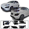 Full Headlight Taillight Precut Smoked PPF Tint Kit Film Overlay Fits Hyundai Kona Electric 2022-2023