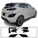 Full Headlight Taillight Precut Smoked PPF Tint Kit Film Overlay Fits Hyundai Kona Electric 2022-2023