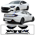 Full Headlight Taillight Precut Smoked PPF Tint Kit Film Overlay Fits Hyundai Sonata 2020-2023