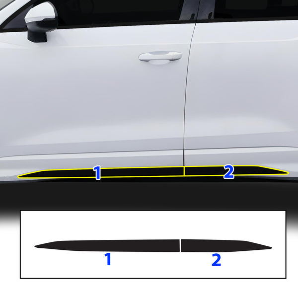 Vinyl Chrome Delete Blackout Decal Stickers Overlay Film Fits Audi Q3 2019 - 2025 - Bogar Tech Designs