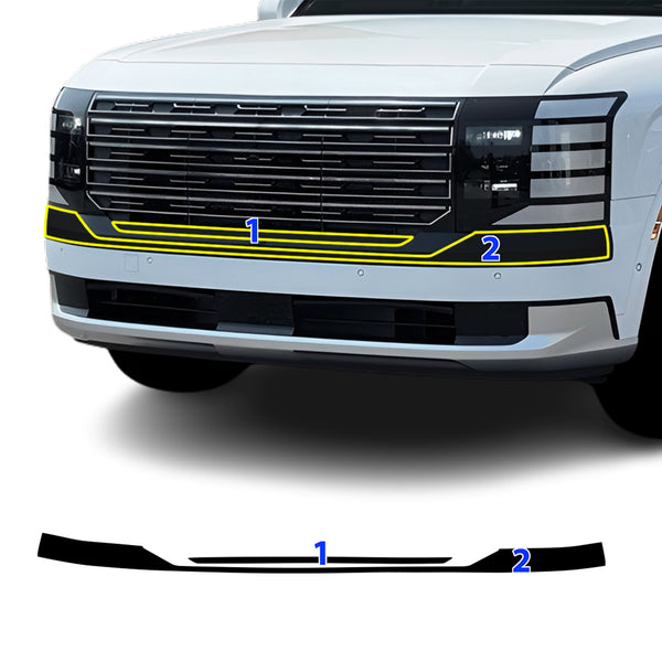 Fits Hyundai Palisade 2026-2027 Vinyl Chrome Delete Grille Blackout Decal Stickers Overlay Film