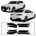 BMW 7 Series 2023–2026 Dark Smoke Headlight & Taillight Tint Kit – Precut Vinyl Lens Overlays