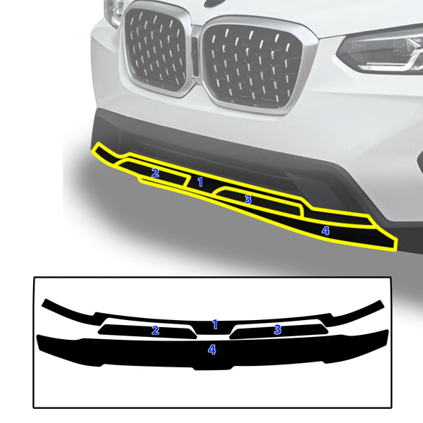 BMW X4 2019-2025 Blackout Chrome Delete Kit – Precut Gloss Black Vinyl Overlays