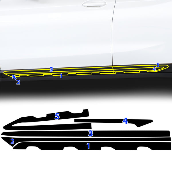 BMW X4 2019-2025 Blackout Chrome Delete Kit – Precut Gloss Black Vinyl Overlays