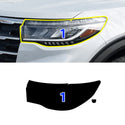 Fits Ford Explorer 2025-2026 Full Headlight Taillight Precut Smoked PPF Tint Kit Film Overlay