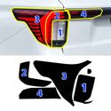 Fits Ford Explorer 2025-2026 Full Headlight Taillight Precut Smoked PPF Tint Kit Film Overlay