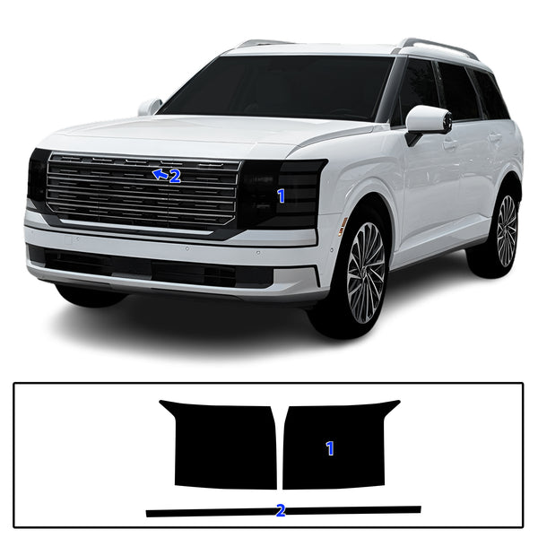 Fits Hyundai Palisade 2026-2027 Full Headlight Taillight Precut Smoked PPF Tint Kit Film Overlay