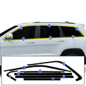 Fits Jeep Grand Cherokee 2014-2021 Vinyl Chrome Delete Blackout Decal Stickers Overlay Film