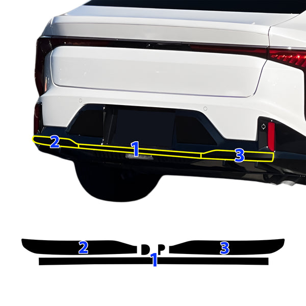 Fits Kia K4 GT-Line 2025-2026 Vinyl Chrome Delete Grille Blackout Decal Stickers Overlay Film