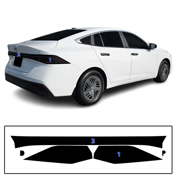Nissan Sentra 2026+ Dark Smoke Headlight & Taillight Tint Kit – Precut Vinyl Lens Overlays Film