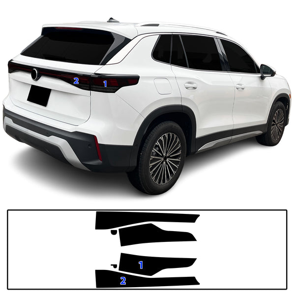 Fits Volkswagen Tiguan 2025-2027 Full Headlight Taillight Precut Smoked PPF Tint Kit Film Overlay