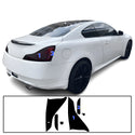 Full Headlight Taillight Precut Smoked PPF Tint Kit Film Overlay Fits Infiniti G37 2008-2013