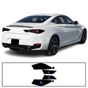 Full Headlight Taillight Precut Smoked PPF Tint Kit Film Overlay Fits Infiniti Q60 2017-2022