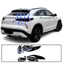 Full Headlight Taillight Precut Smoked PPF Tint Kit Film Overlay Fits Infiniti QX55 2022-2024