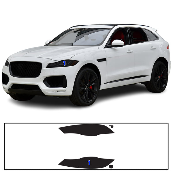 Full Headlight Taillight Precut Smoked PPF Tint Kit Film Overlay Fits Jaguar F-Pace 2017-2020