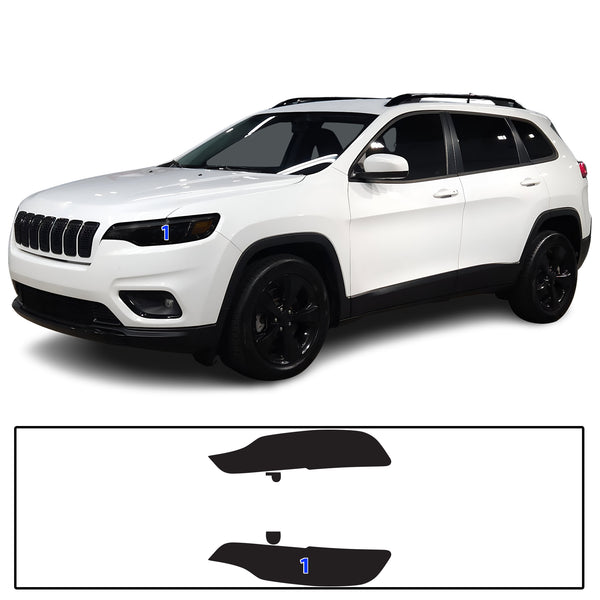 Full Headlight Taillight Precut Smoked PPF Tint Kit Film Overlay Fits Jeep Cherokee 2019-2023