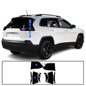 Full Headlight Taillight Precut Smoked PPF Tint Kit Film Overlay Fits Jeep Cherokee 2019-2023