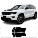 Tinted Taillight Third Brake Rear Bumper Reflector Light Overlay Tint Film Fits Jeep Grand Cherokee 2014-2021