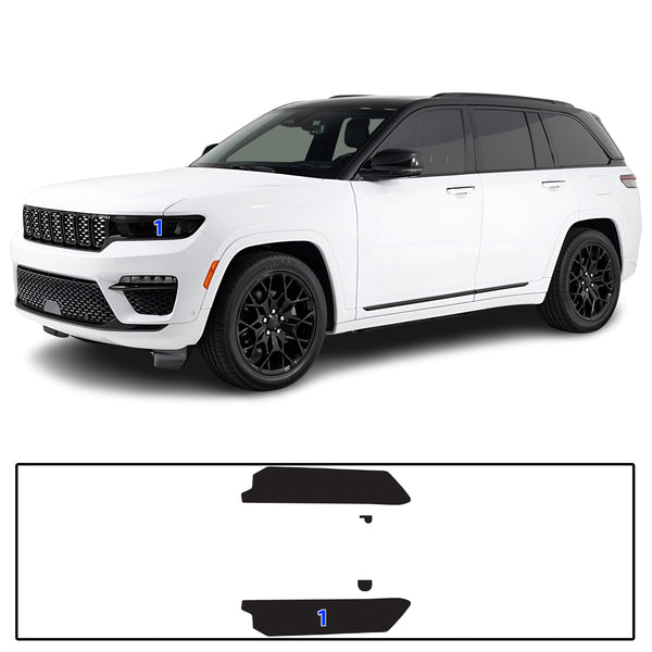 Headlight Taillight Precut Smoked PPF Tint Kit Film Overlay Fits Jeep Grand Cherokee 2022-2025