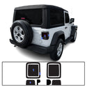 Amber Delete Taillight Precut Smoked PPF Tint Kit Film Overlay Fits Jeep Wrangler JL 2018-2025