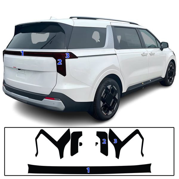 Fits Kia Carnival 2025-2026 Full Headlight Taillight Precut Smoked PPF Tint Kit Film Overlay