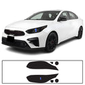Full Headlight Taillight Precut Smoked PPF Tint Kit Film Overlay Fits Kia Forte 2019-2021