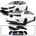 Full Headlight Taillight Precut Smoked PPF Tint Kit Film Overlay Fits Kia Forte 2019-2021