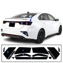 Full Headlight Taillight Precut Smoked PPF Tint Kit Film Overlay Fits Kia Forte 2019-2021