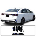 Full Headlight Taillight Precut Smoked PPF Tint Kit Film Overlay Fits Kia Forte 2019-2024