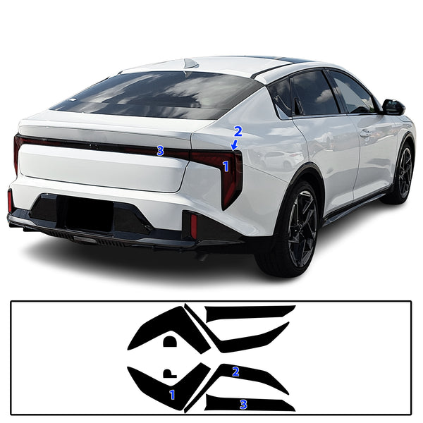 Fits KIA K4 2025+ Full Headlight Taillight Precut Smoked PPF Tint Kit Film Overlay 2025-2026