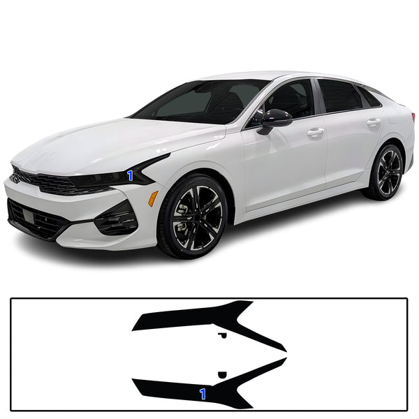 Headlight Taillight Precut Smoked PPF Tint Kit Film Overlay Fits Kia K5 2021-2024