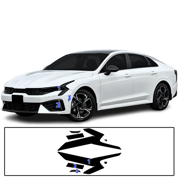 Fits KIA K5 2025-2026 Full Headlight Taillight Precut Smoked PPF Tint Kit Film Overlay
