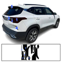 Full Headlight Taillight Precut Smoked PPF Tint Kit Film Overlay Fits Kia Seltos 2021-2023