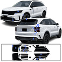 Full Headlight Taillight Precut Smoked PPF Tint Kit Film Overlay Fits Kia Sorento 2021-2023