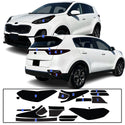 Full Headlight Taillight Precut Smoked PPF Tint Kit Film Overlay Fits Kia Sportage 2017-2022