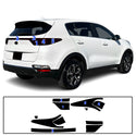 Full Headlight Taillight Precut Smoked PPF Tint Kit Film Overlay Fits Kia Sportage 2017-2022